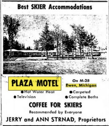 Plaza Motel - Nov 1966 Ad